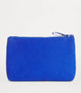Harrods Blue Small Cotton Logo Pouch