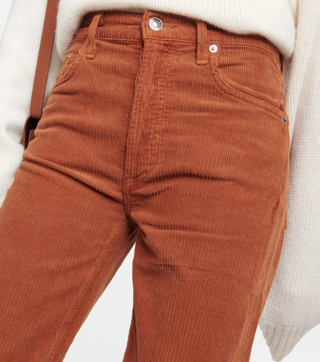 Agolde - Riley Long straight corduroy pants