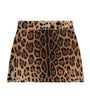 Dolce & Gabbana Kids Virgin Wool Leopard Print Skirt (8-12+ Years)