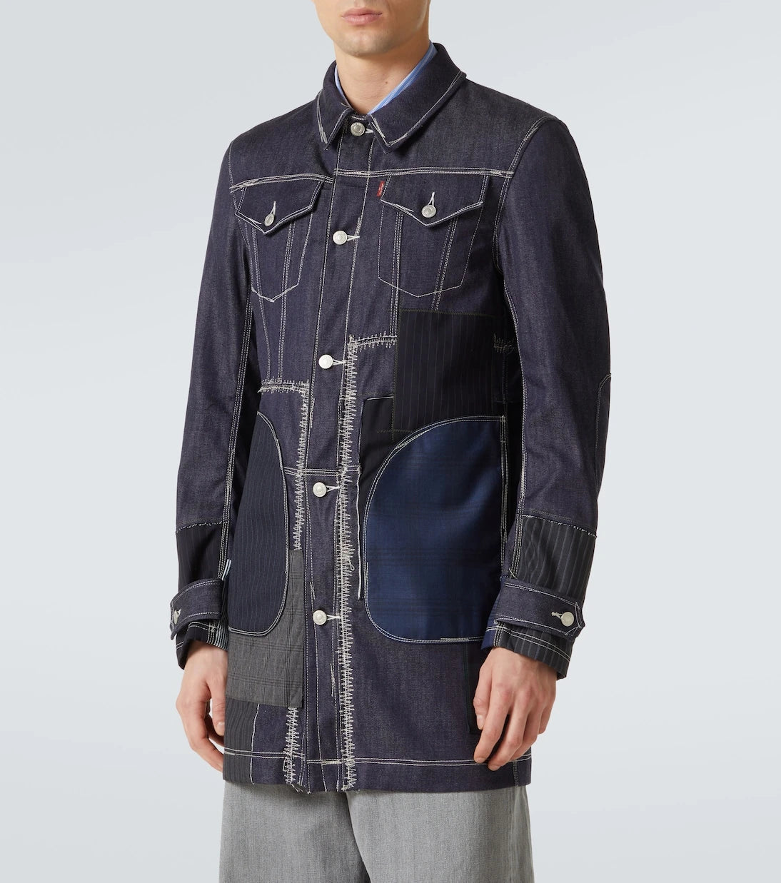 Junya Watanabe - x Levi's® patchwork jacket