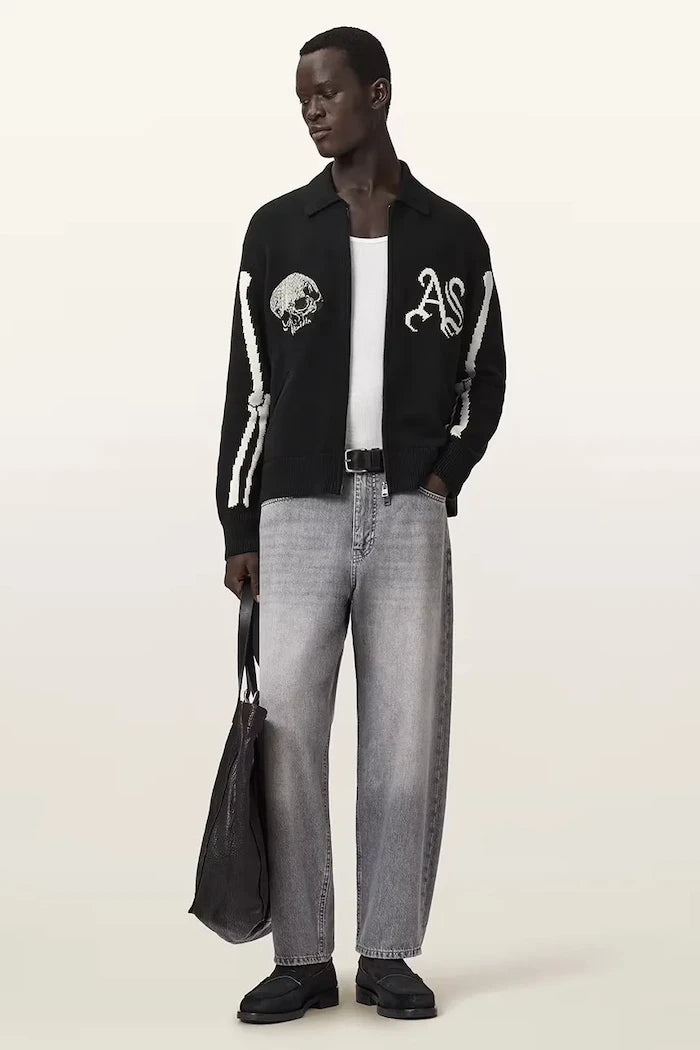 AllSaints жилетка мъжка от памук ADRIAN