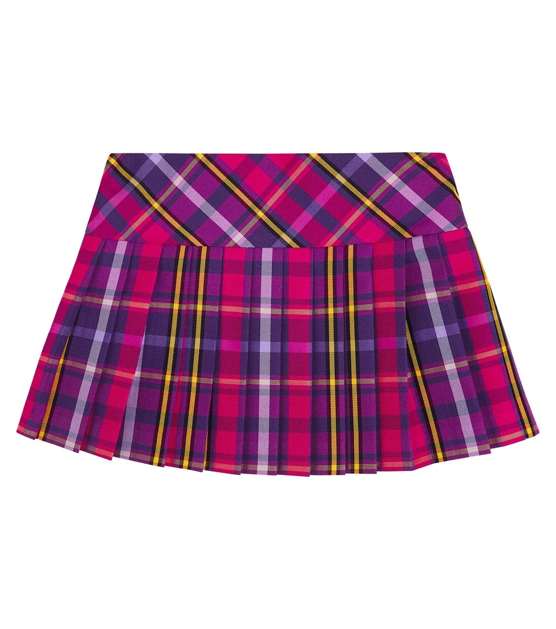 Versace Kids - Tartan pleated skirt