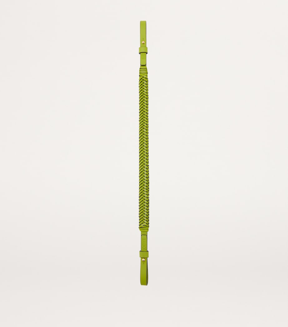 Green Leather Short Arrow Bag Strap