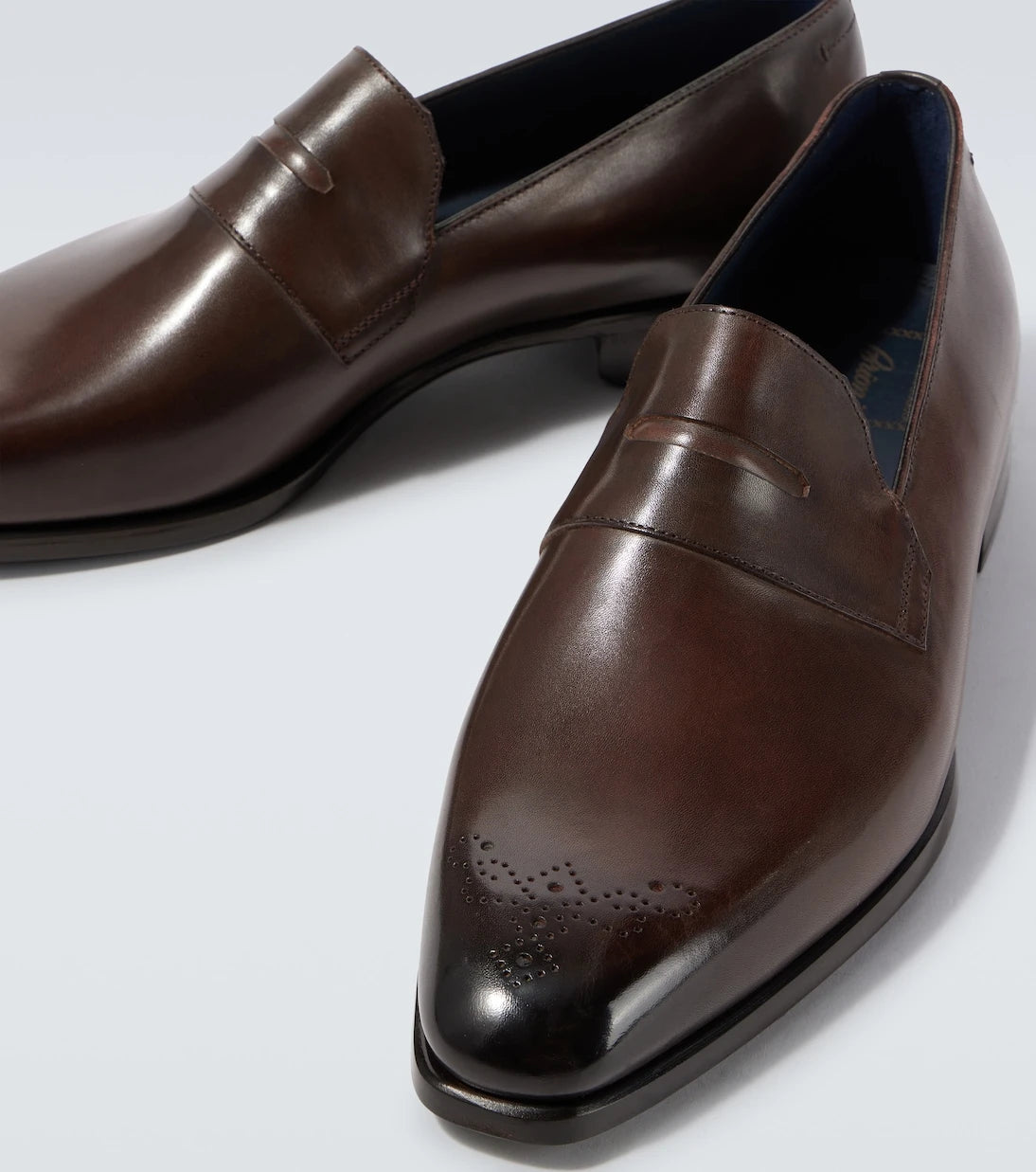 Brioni - Leather penny loafers