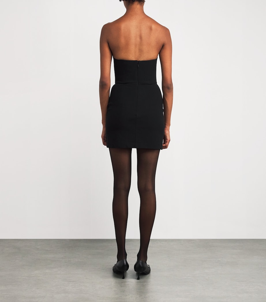 Nensi Dojaka Black Heart Cup Mini Dress