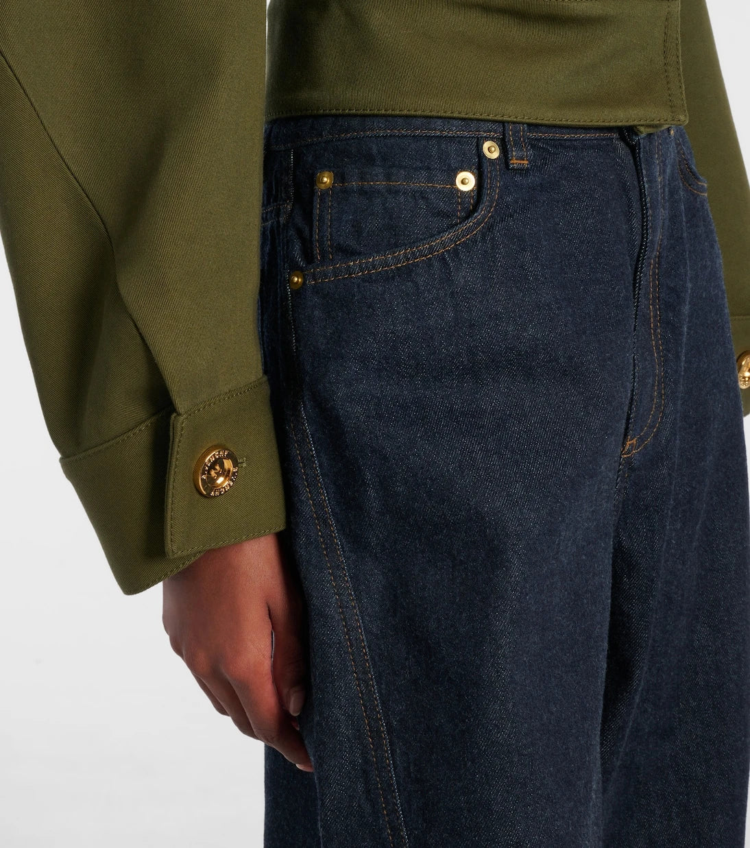 Givenchy - Cropped cotton and wool jacket
