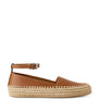 Gold Calf Leather Barlowe Wedge Espadrilles 110