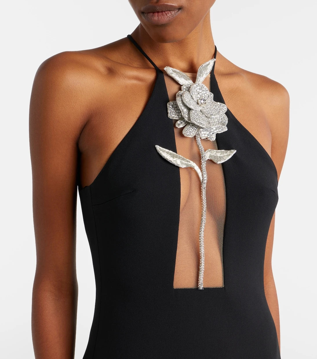 David Koma - Embellished halterneck gown