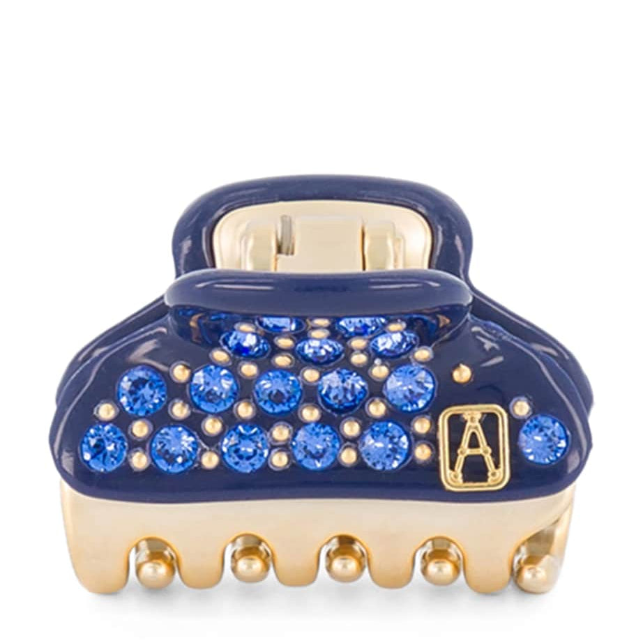 Gold-Plated Crystal-Embellished Claw Hair Clip