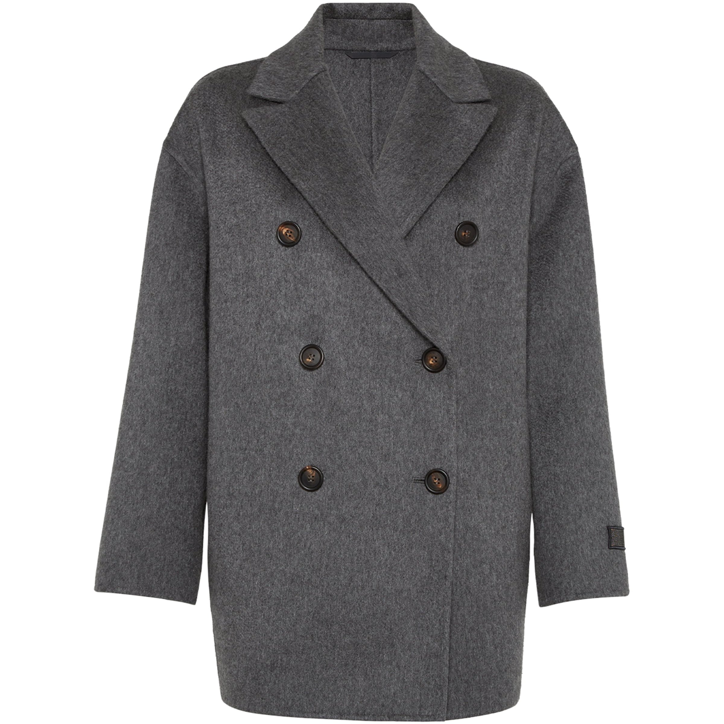 Cashmere Double-Breasted Peacoat