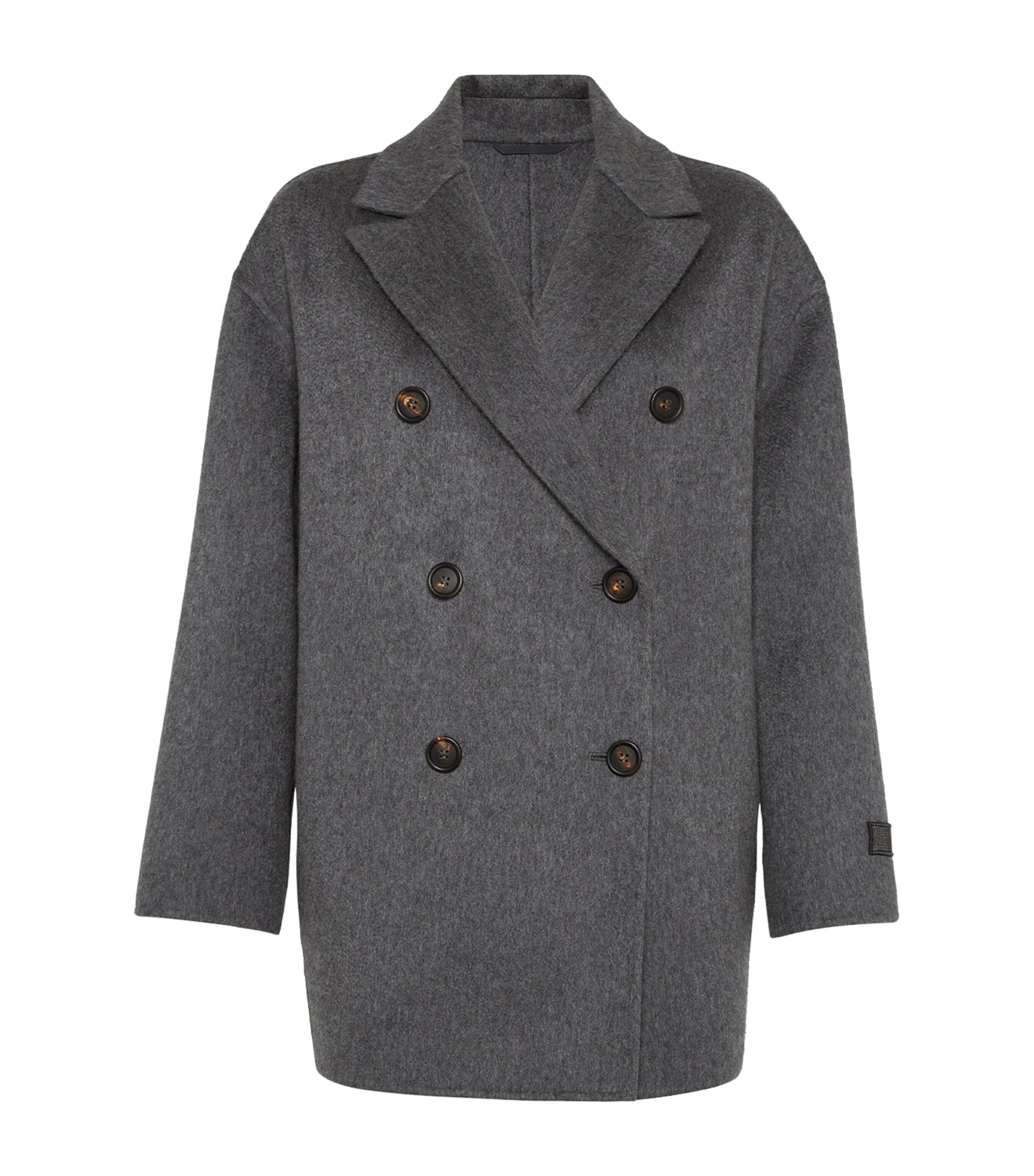 Cashmere Double-Breasted Peacoat
