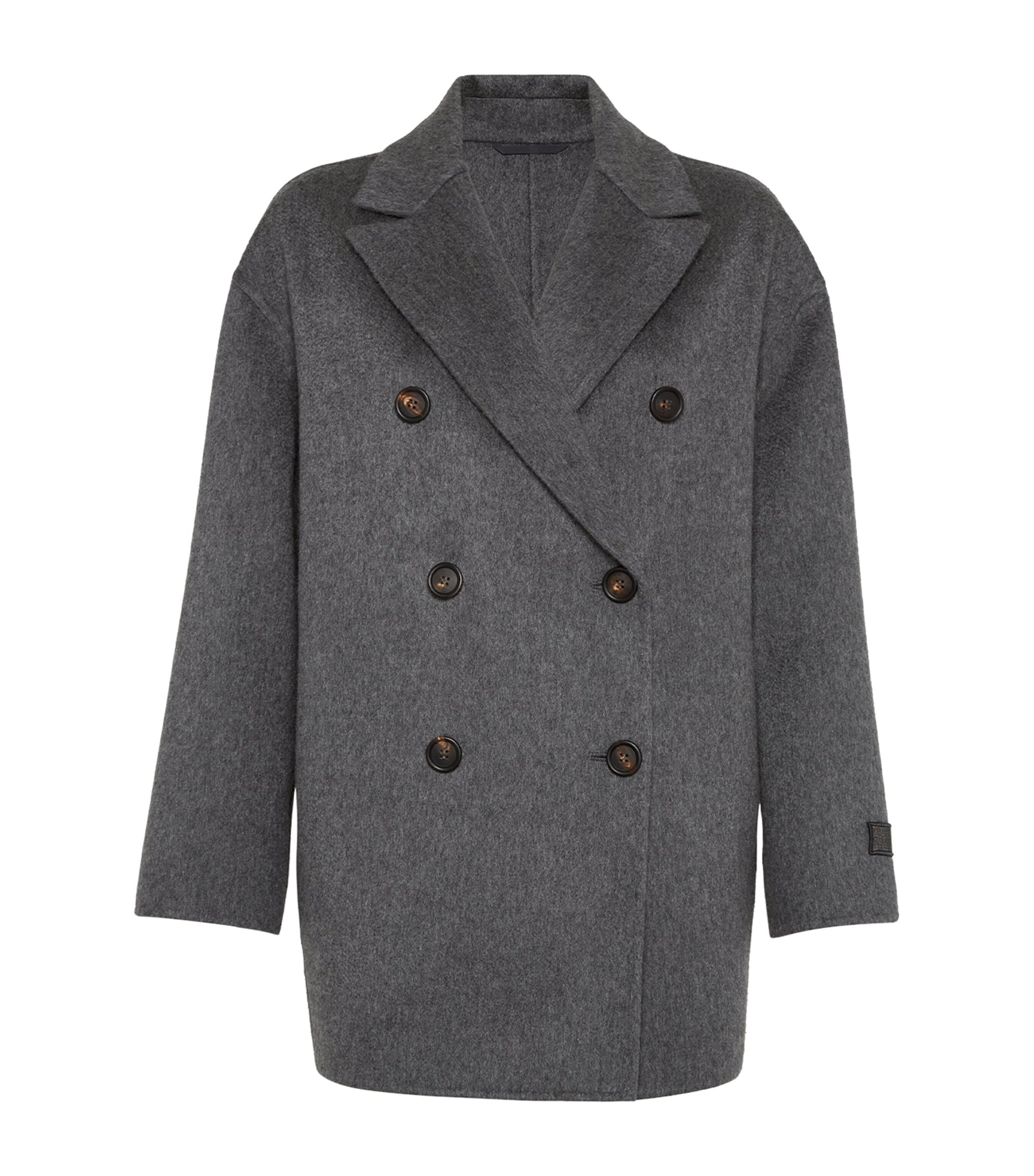 Cashmere Double-Breasted Peacoat