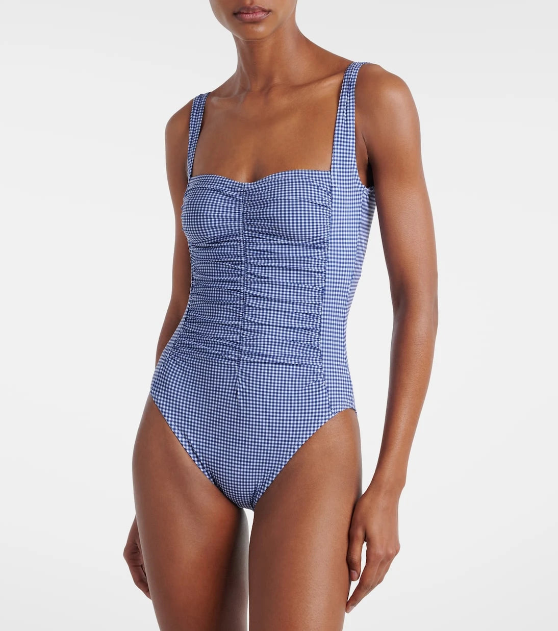 Karla Colletto - Gingham ruched swimsuit