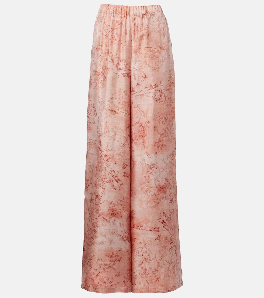 Max Mara - Zirlo printed silk twill wide-leg pants