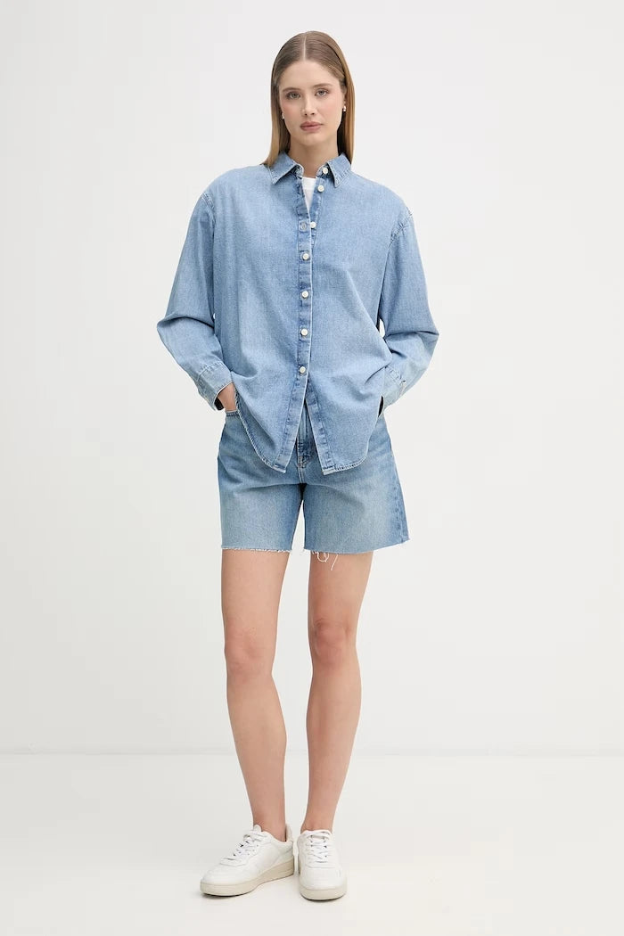 Calvin Klein Jeans риза дамска от деним