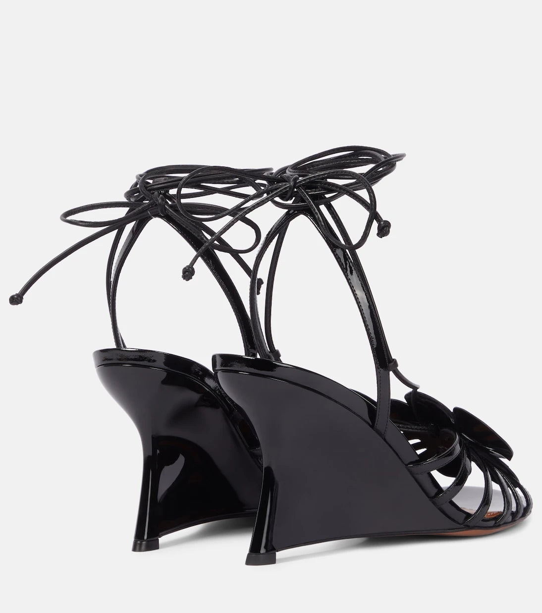 Zimmermann - Orchid 85 patent leather wedge sandals
