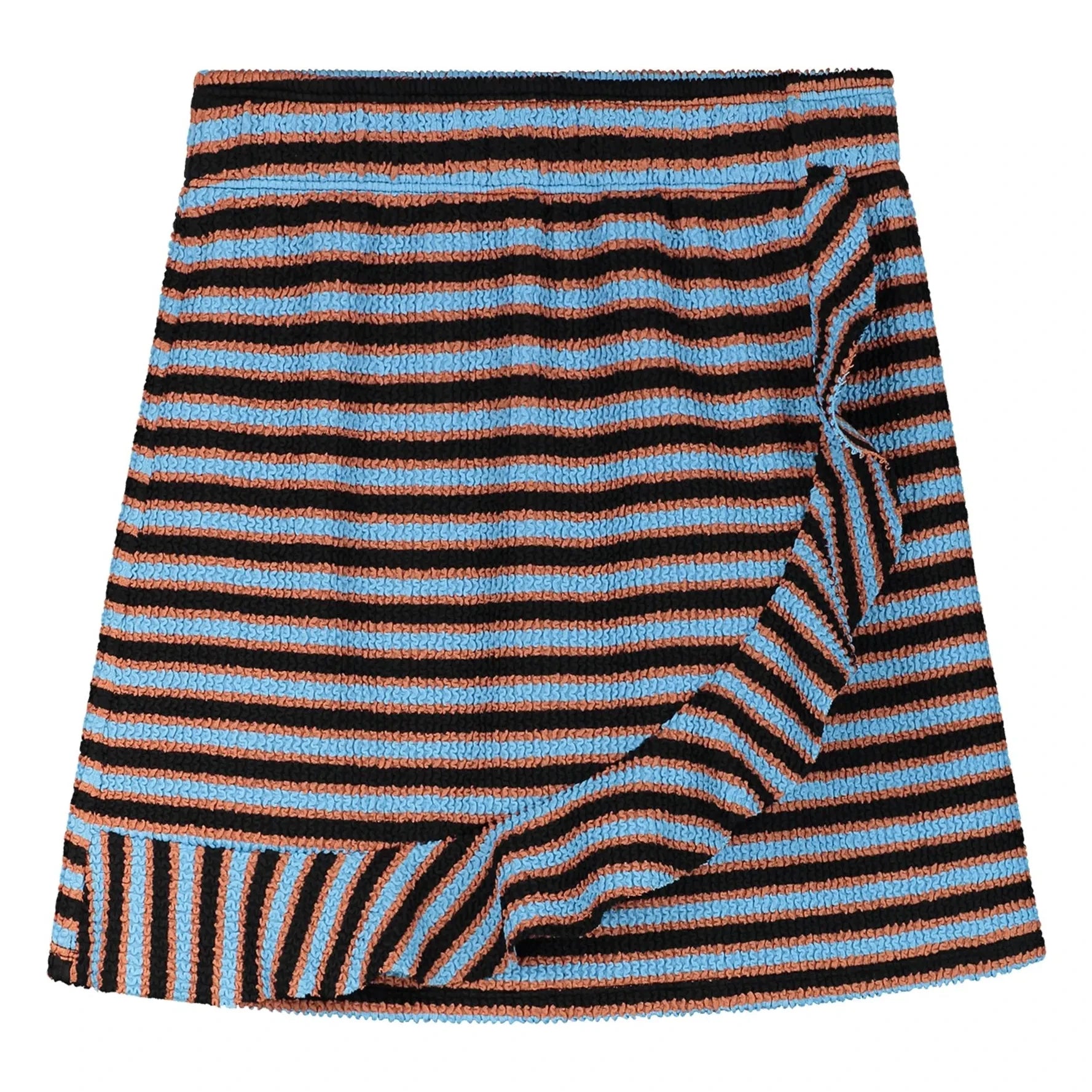 Beachlife - Ribbed Striped Bathing Skirt | Light Blue