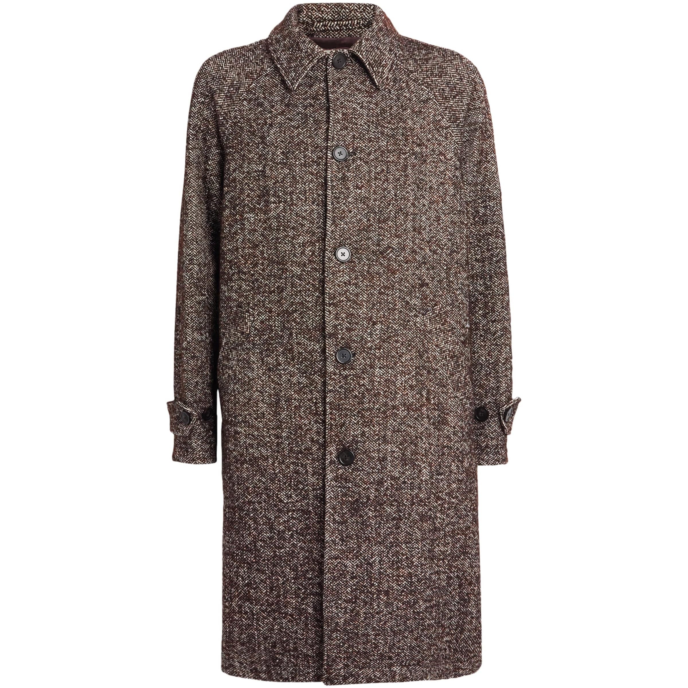 Officine Generale Multi Wool-Blend Herringbone Overcoat