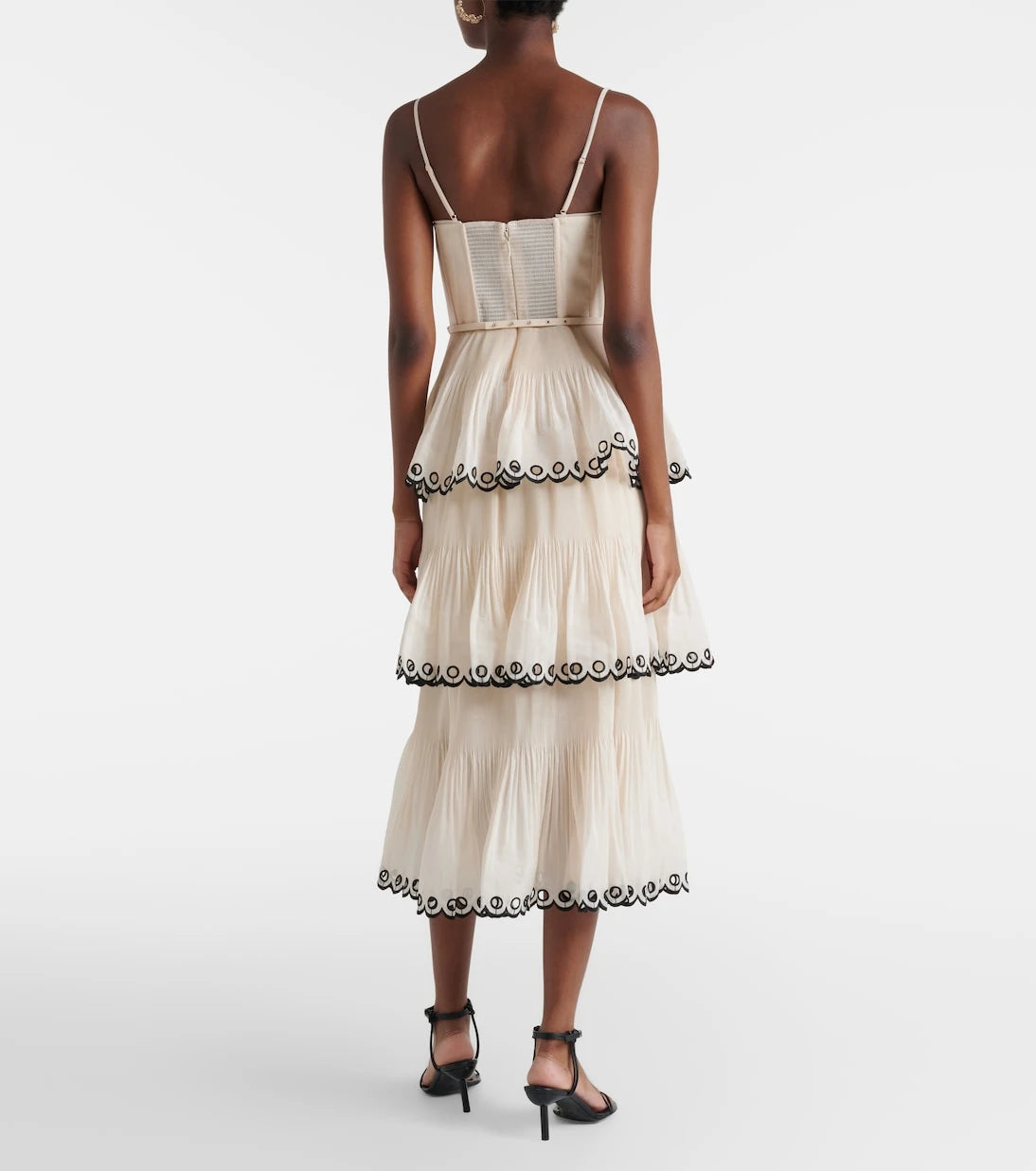 Zimmermann - Embroidered bustier dress