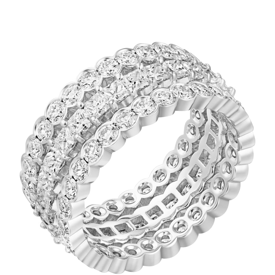 Cartier White Gold and Diamond Broderie de Cartier Ring