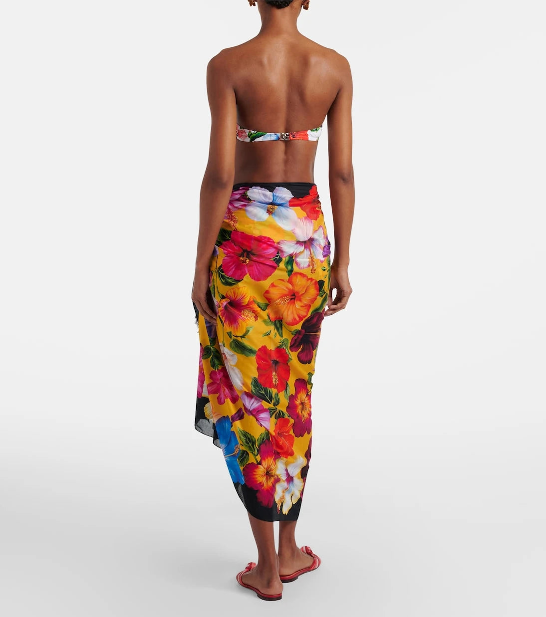 Dolce&Gabbana - Floral cotton beach cover-up