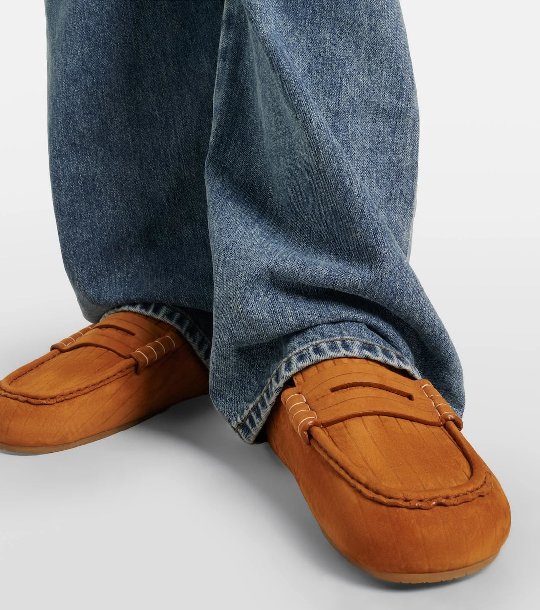 JW Anderson - Stitch suede mules