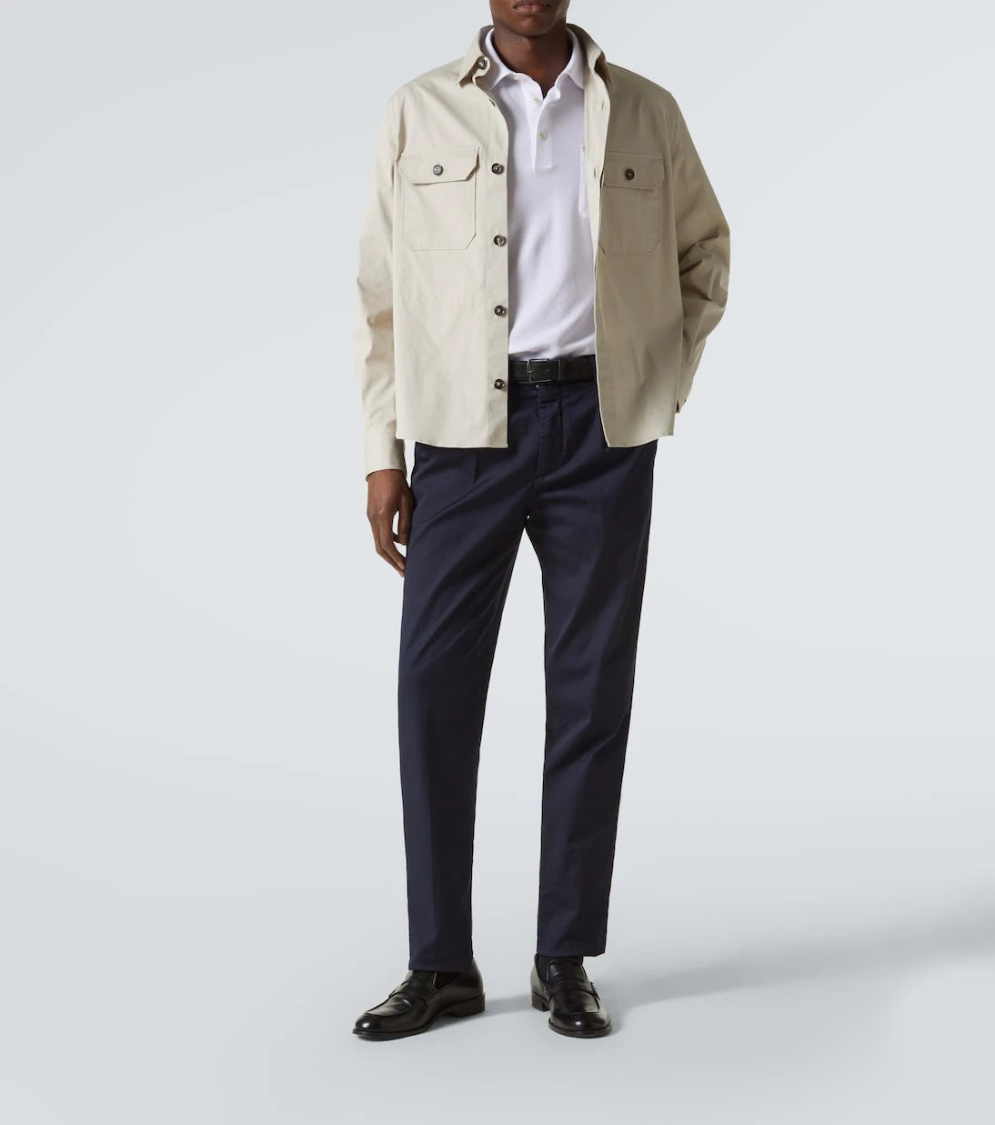 Zegna - بولو قطني بشعار العلامة