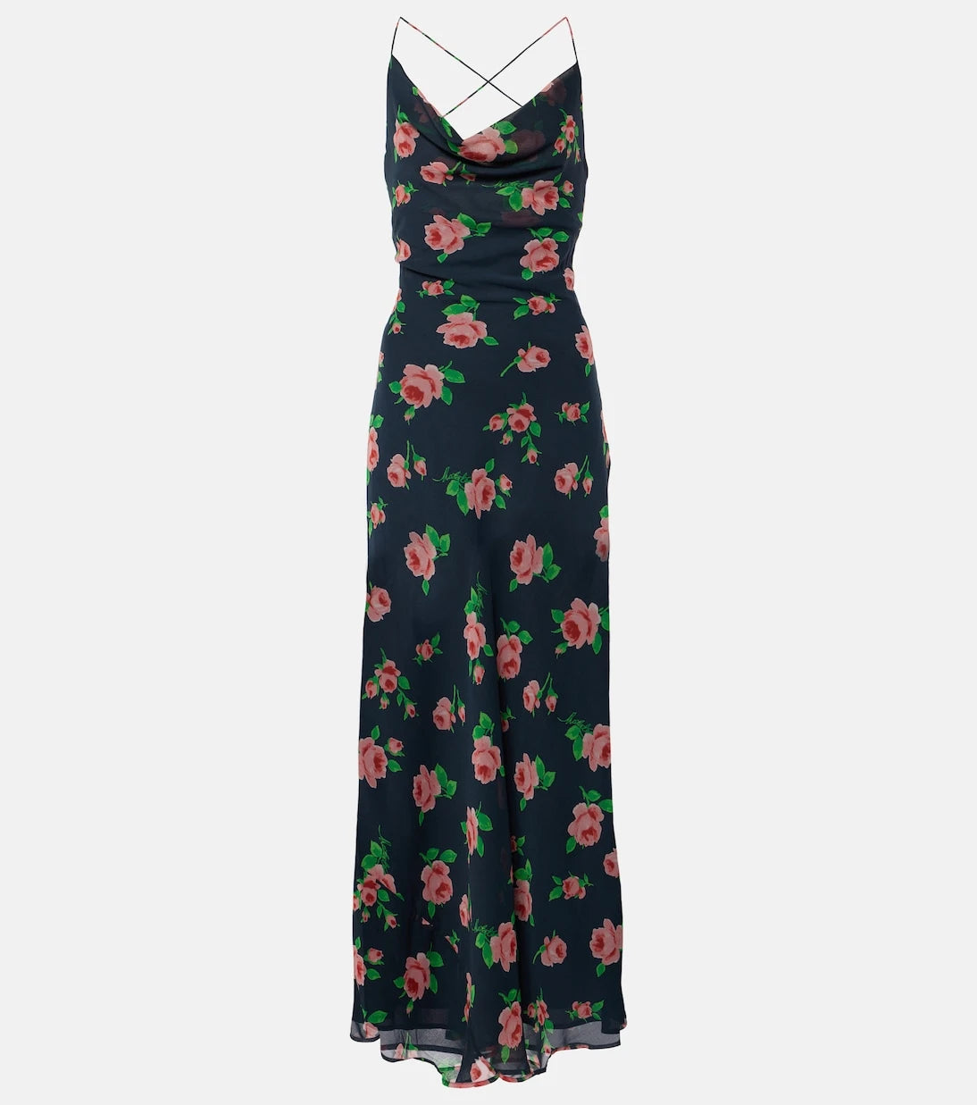 Rotate - Tazzy floral open-back slip dress