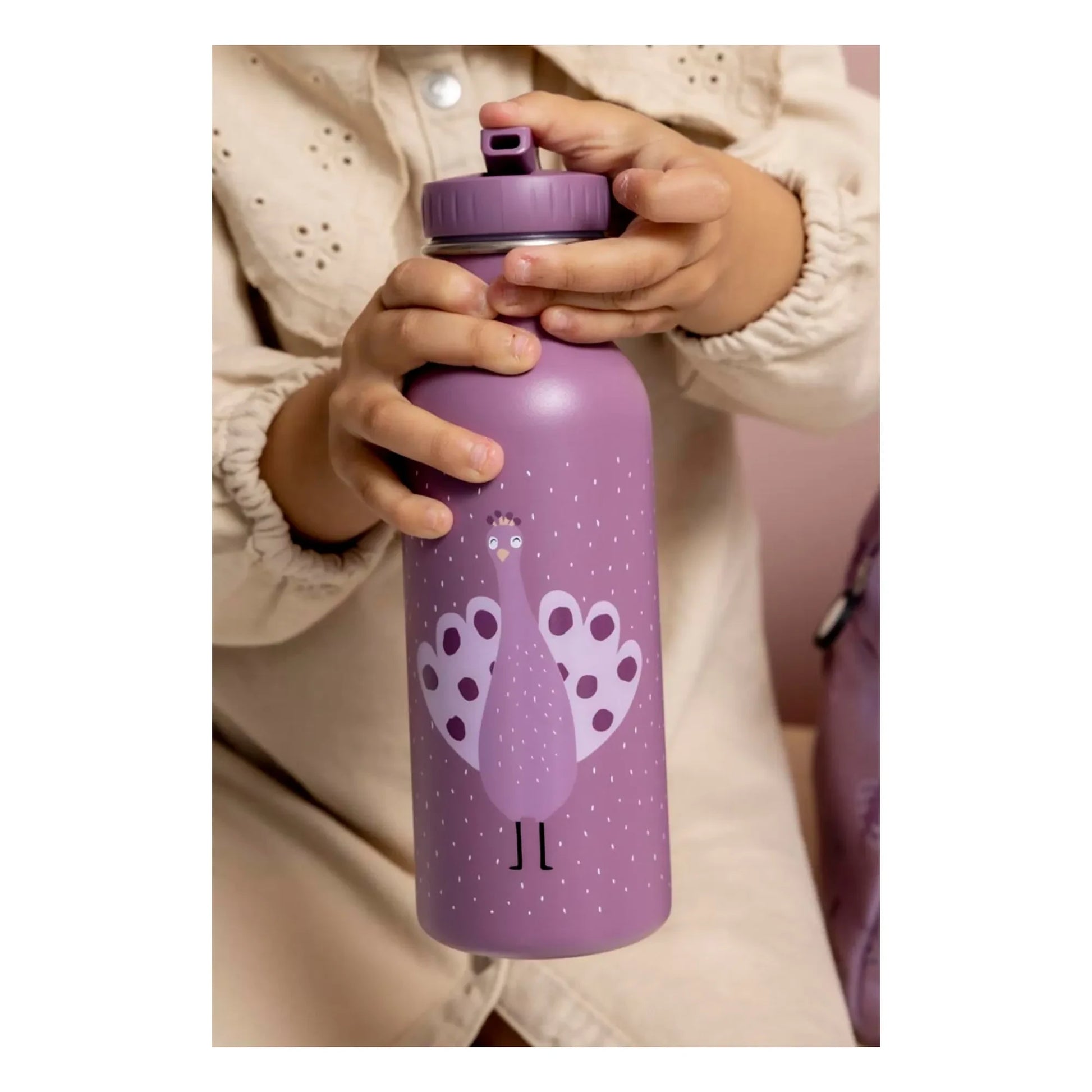 Trixie - Mrs. Peacock 500ml water bottle | Purple
