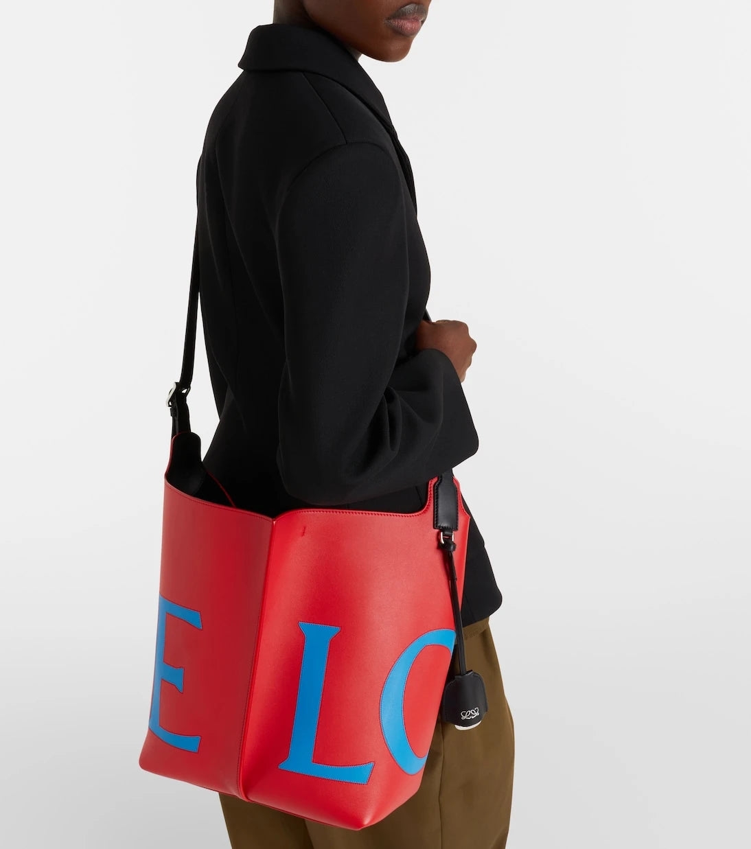 Loewe - Bilbao Large leather bucket bag