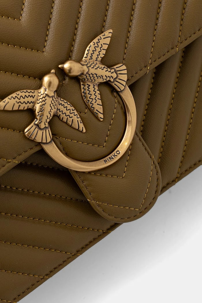 Pinko kadın deri crossbody çanta