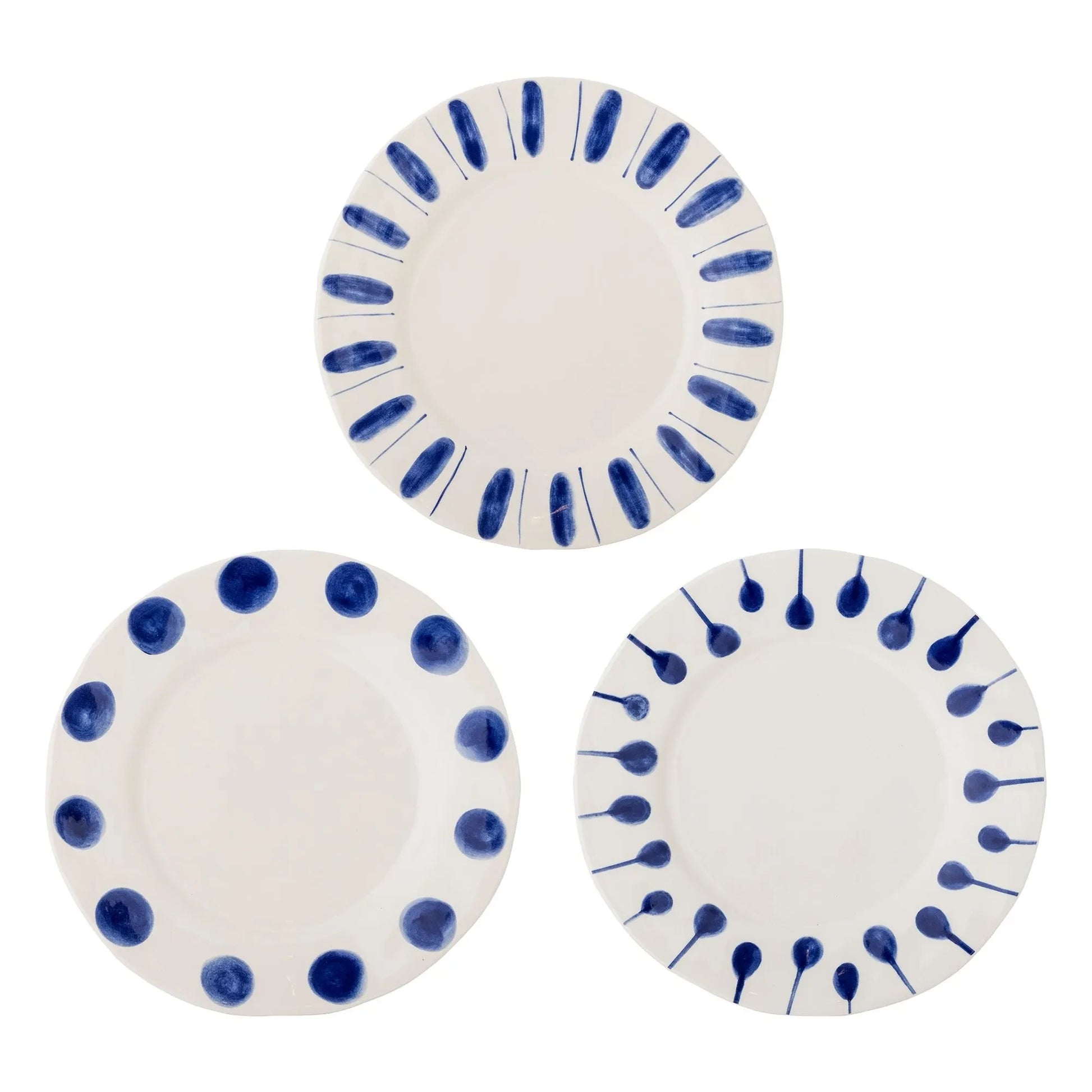 Bloomingville - Linora plates - Set of 3 | Blue