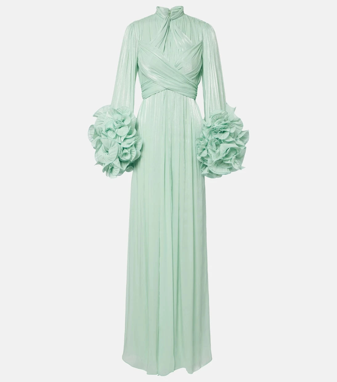 Costarellos - Ruffled georgette gown