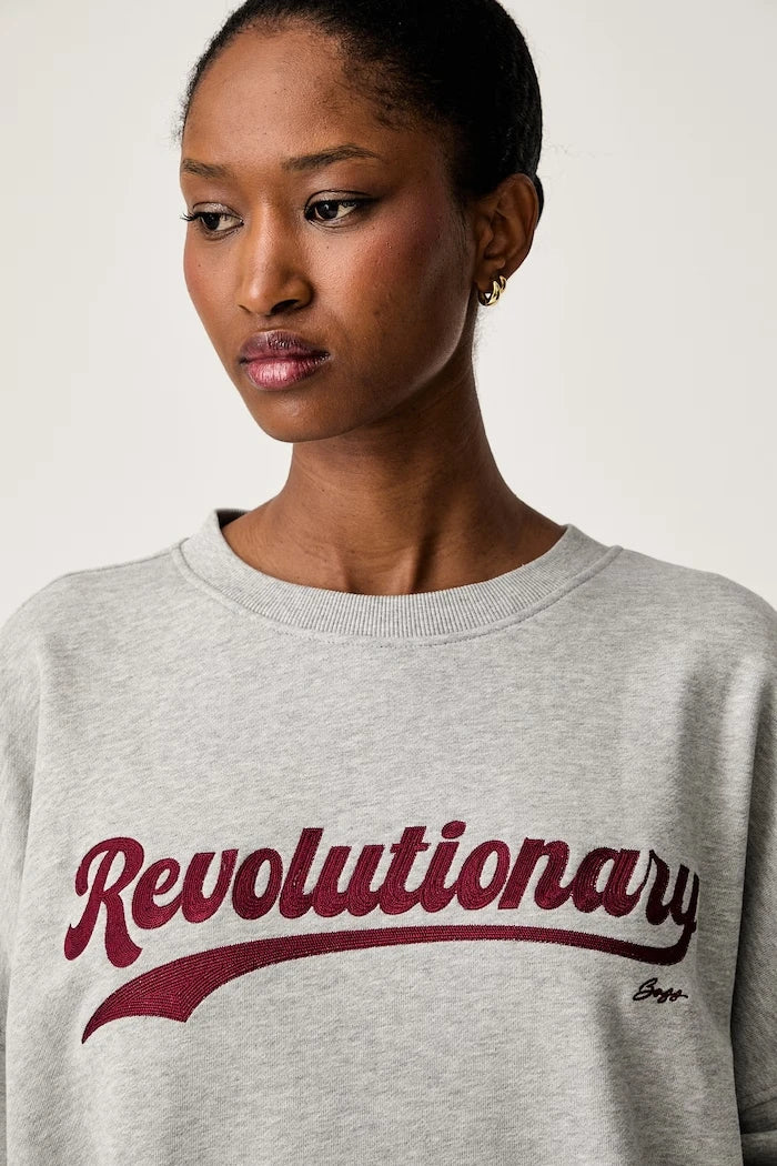 BOSS Orange pamuklu oversize sweatshirt C_Ever_5