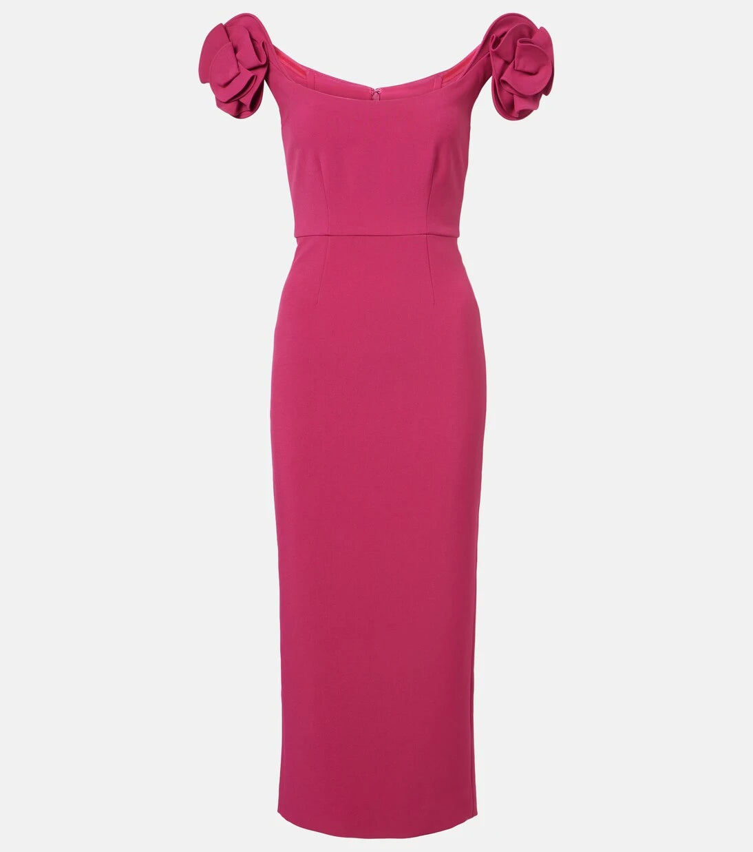 Roland Mouret - Floral-appliqué bustier dress