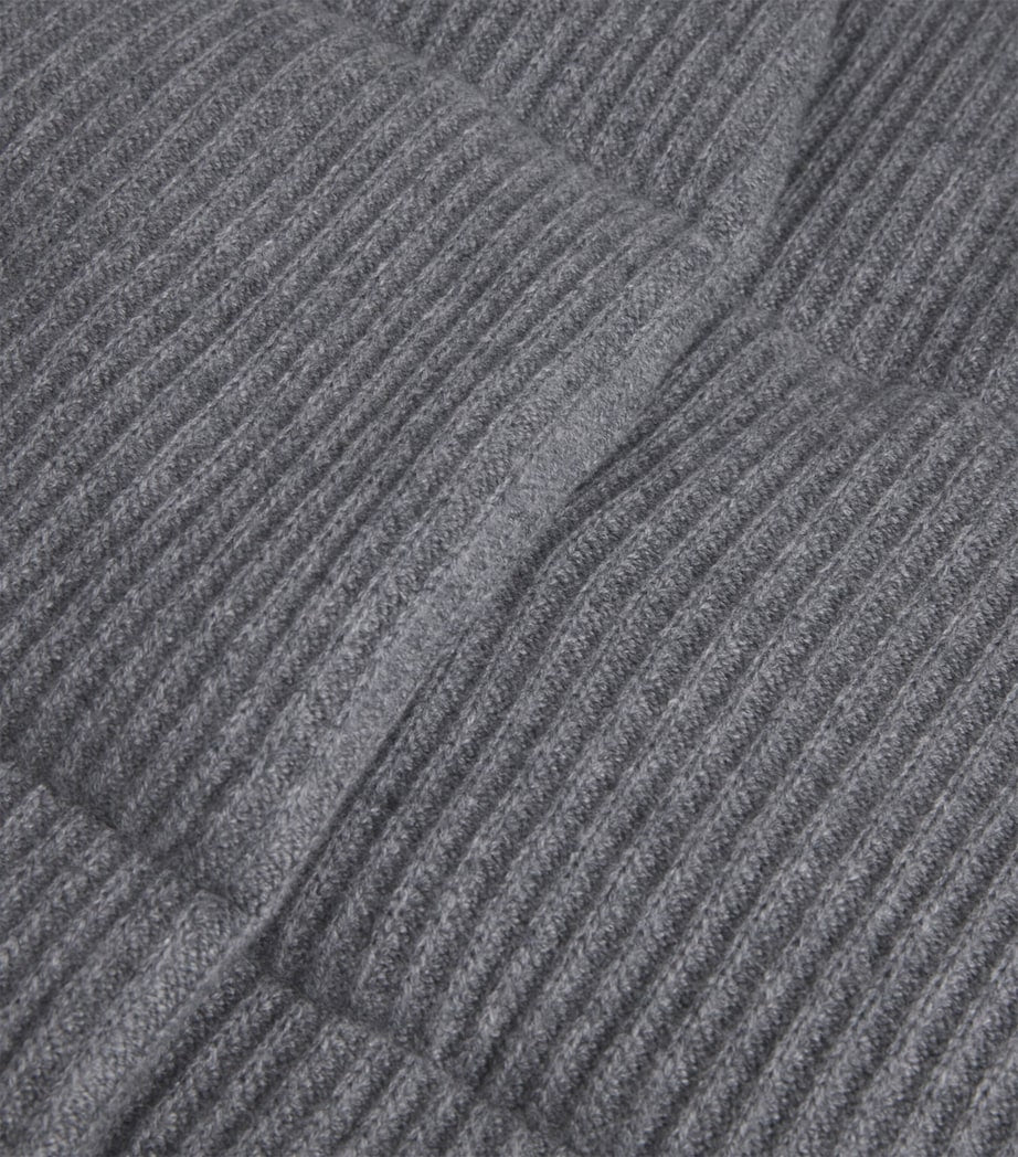 Le Kasha Grey Cashmere Linz Puffer Jacket