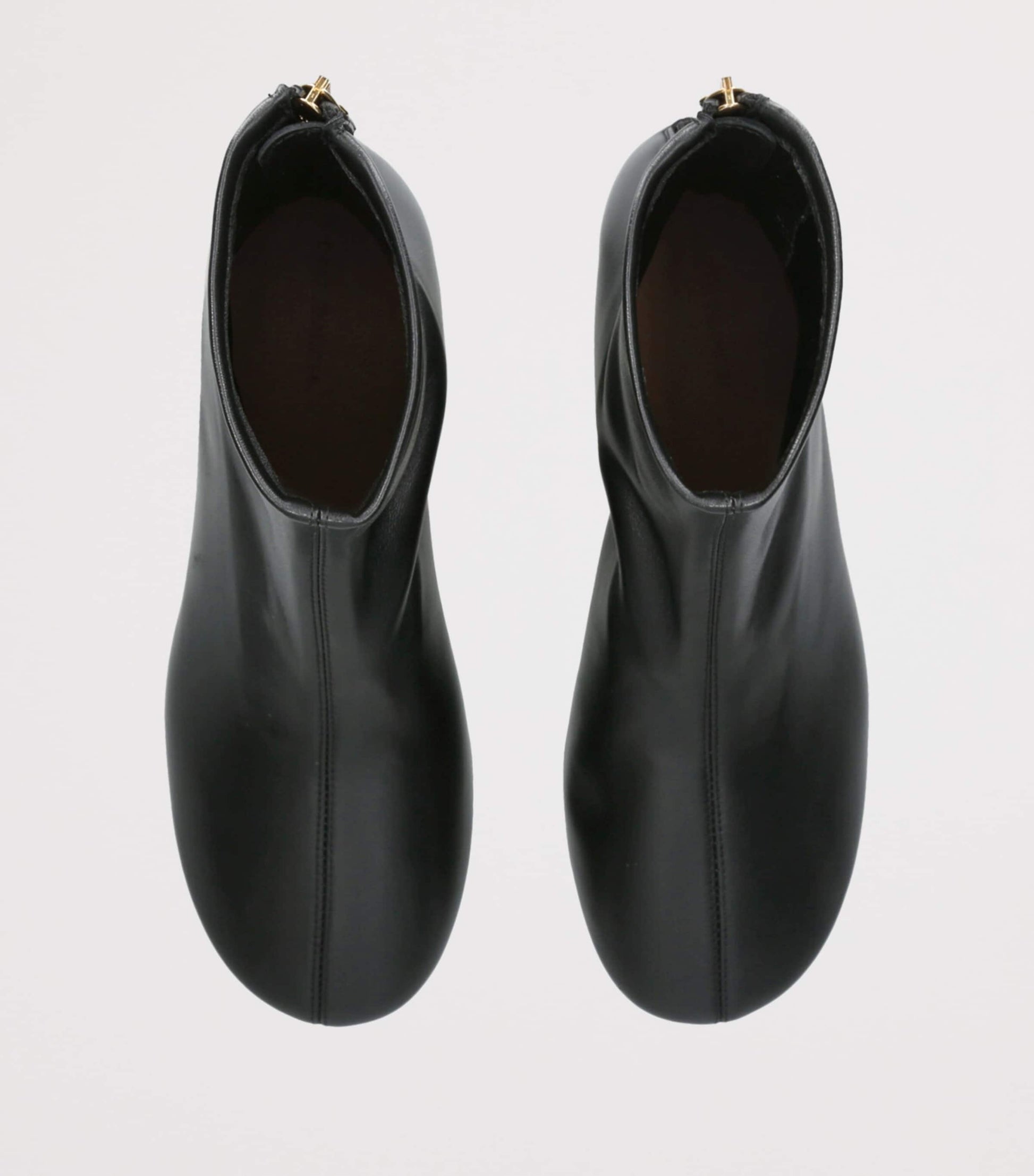 Dear Frances Black Leather Harlie Ankle Boots 55