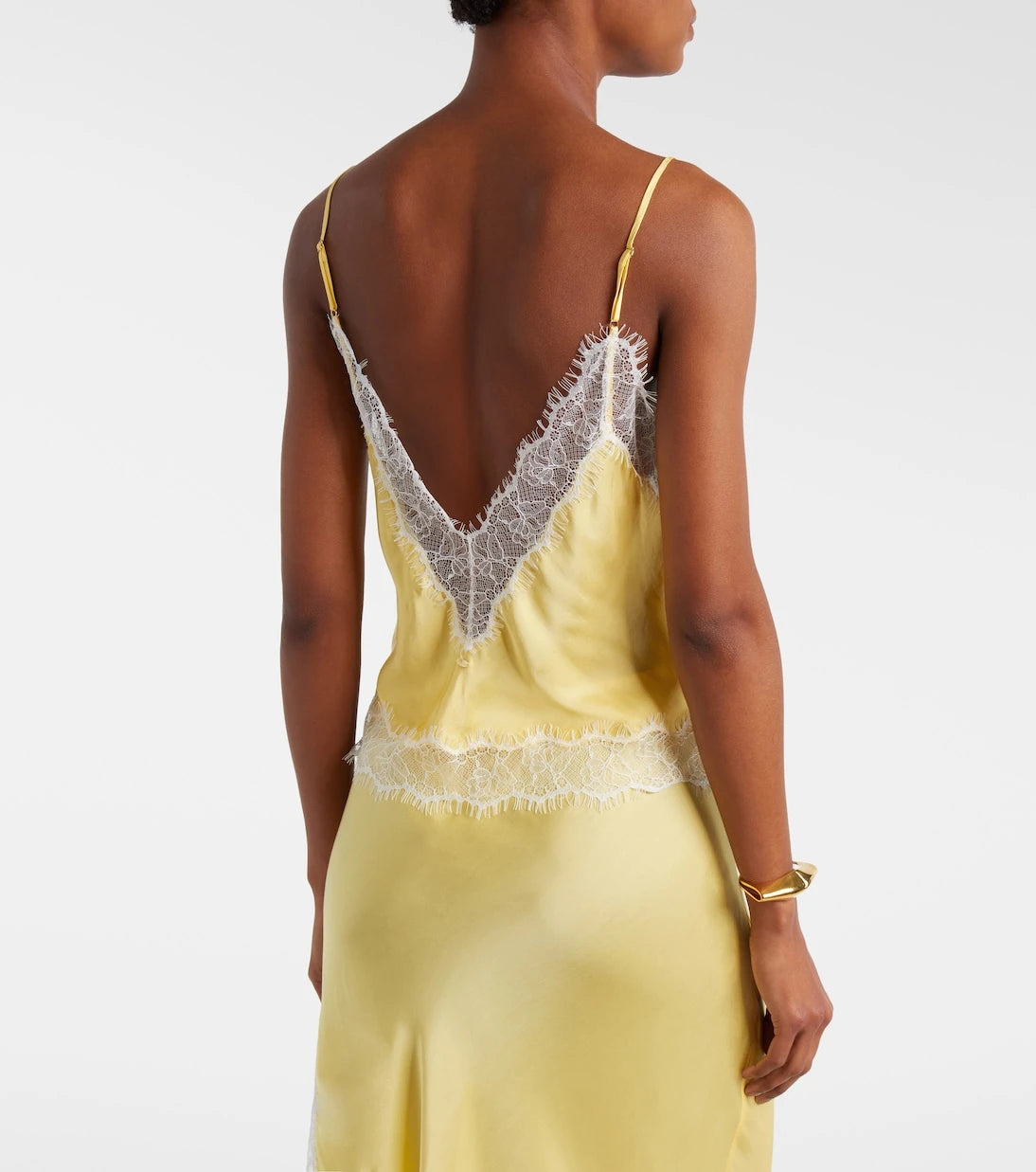 Poupette St Barth - Zely lace-trimmed satin camisole