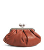 Weekend Max Mara Red Small Leather Pasticcino Clutch Bag