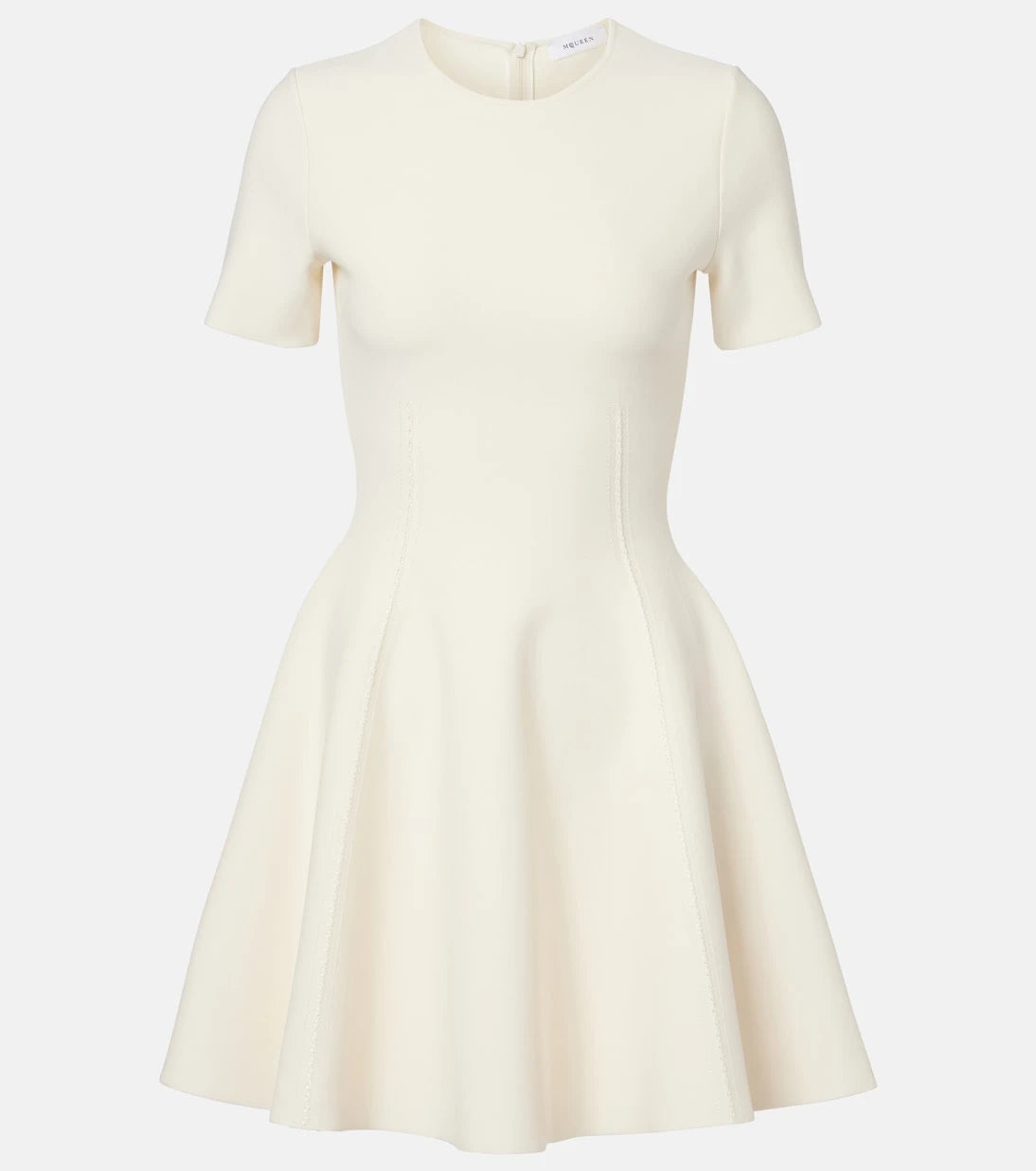 McQueen - Asymmetric knitted minidress