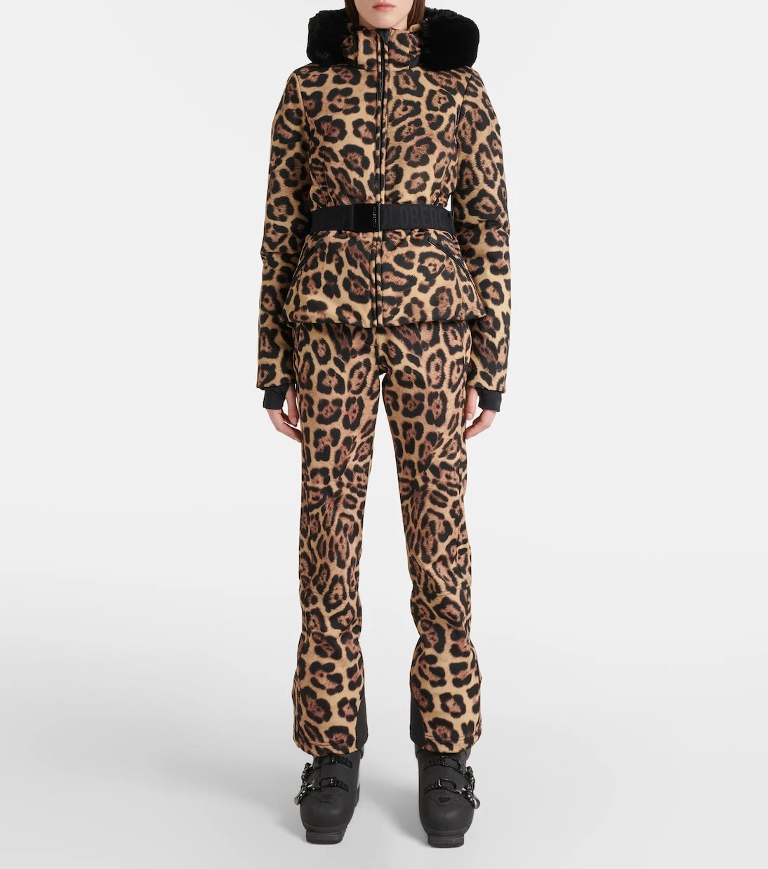 Goldbergh - Felis leopard-print down ski jacket