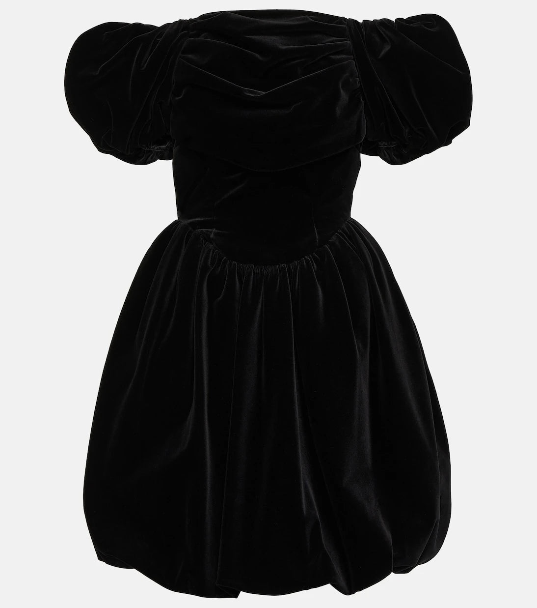 Simone Rocha - Off-shoulder velvet mini dress