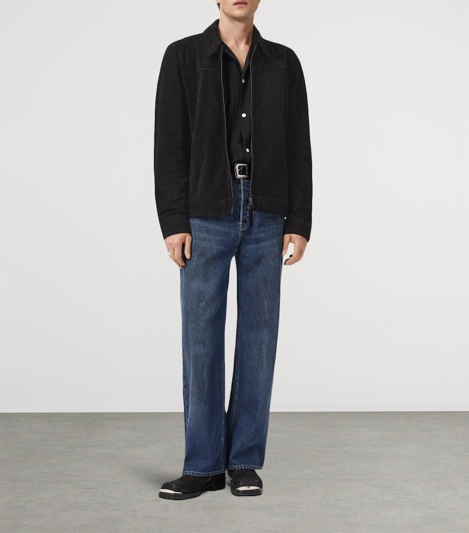 Black Suede Rhone Jacket