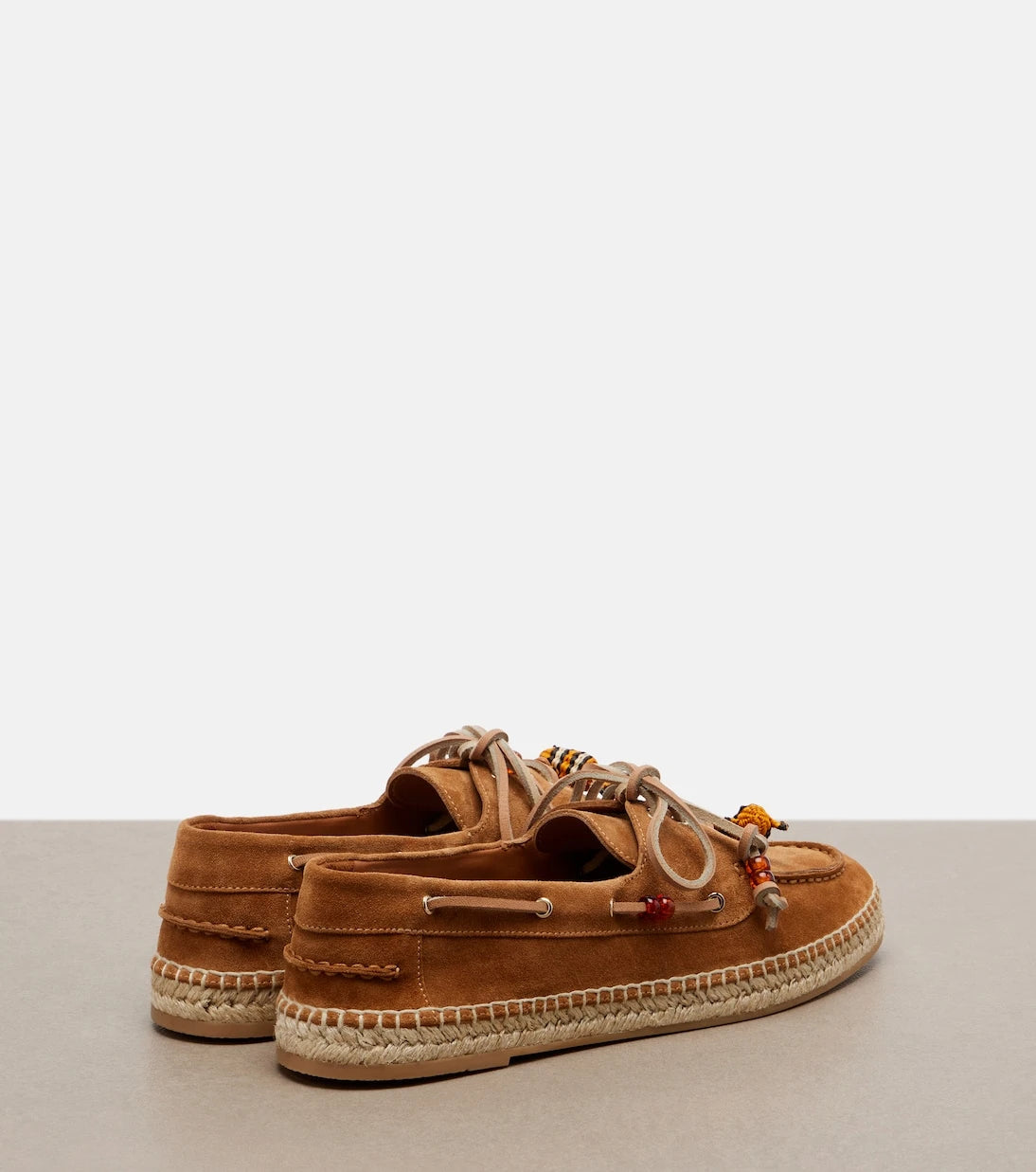 Aquazzura - Seafarer beaded suede espadrilles
