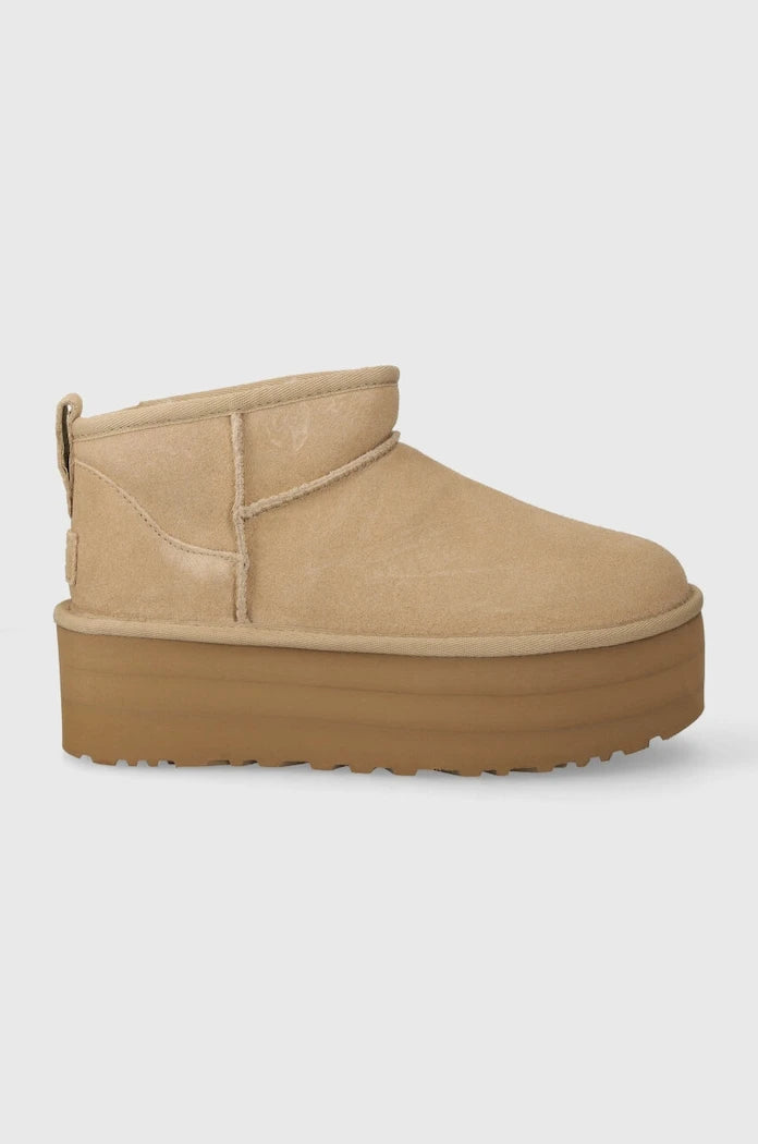 Велурени апрески UGG Classic Ultra Mini Platform
