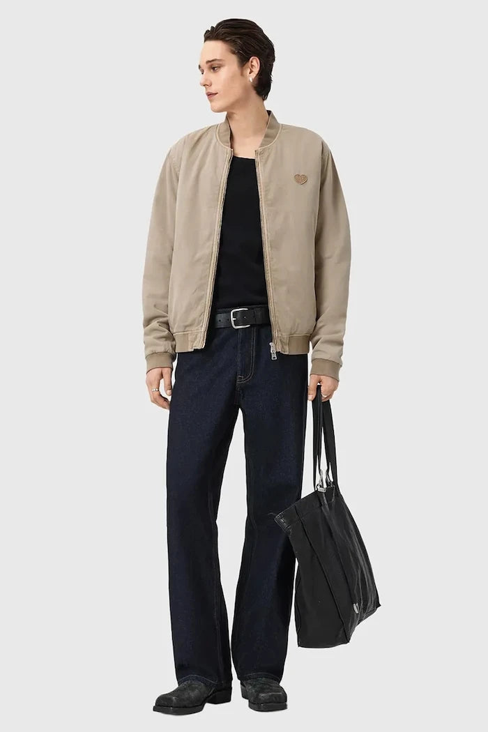 AllSaints яке бомбър мъжко от памук FORRES
