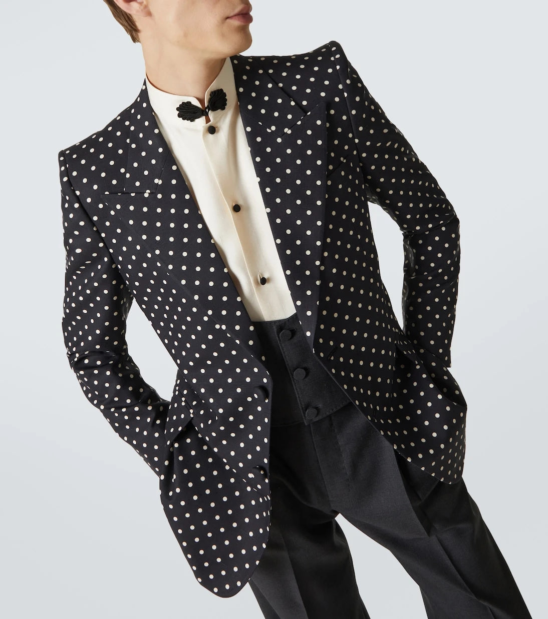Valentino - Polka-dot silk blazer