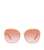 Yellow Oversized Square Sunglasses