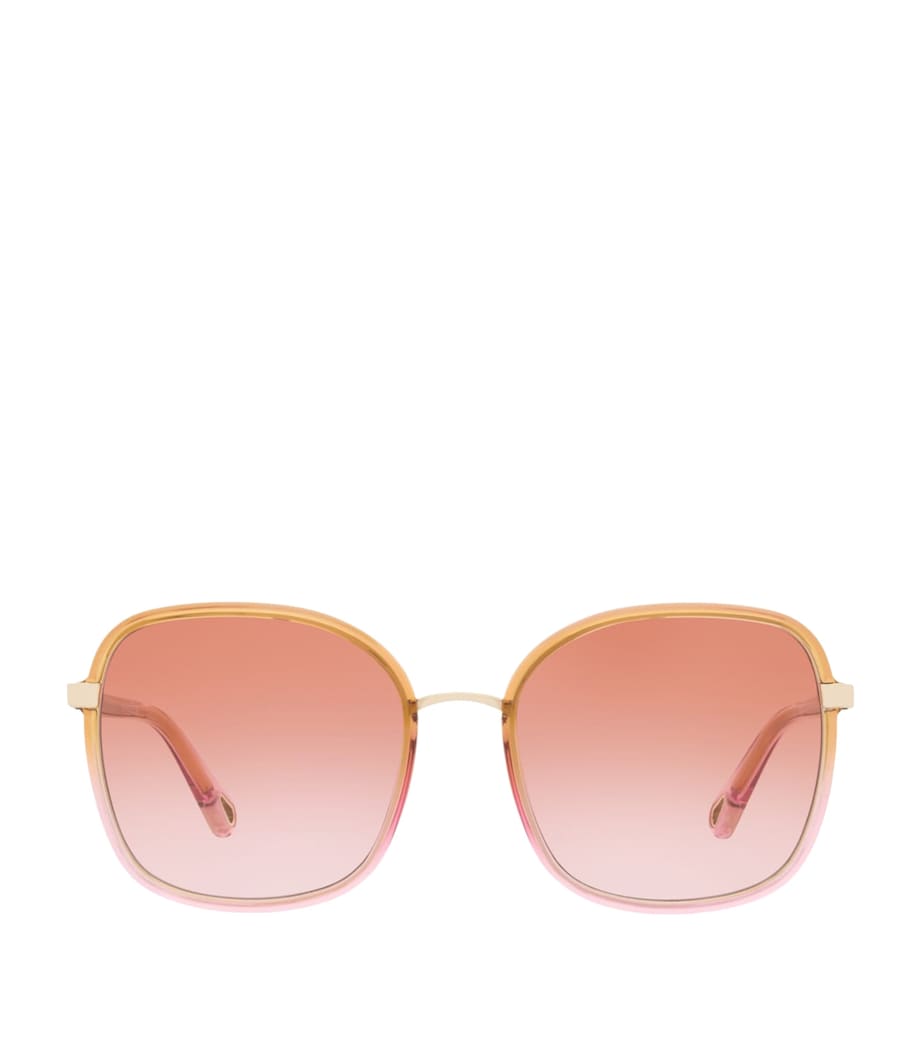 Yellow Oversized Square Sunglasses