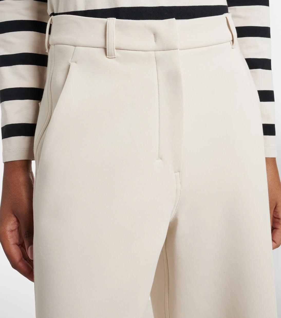 'S Max Mara - Caucaso cotton-blend wide-leg pants